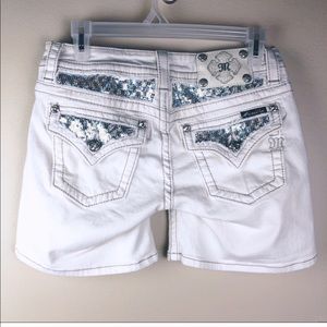 Miss me white shorts